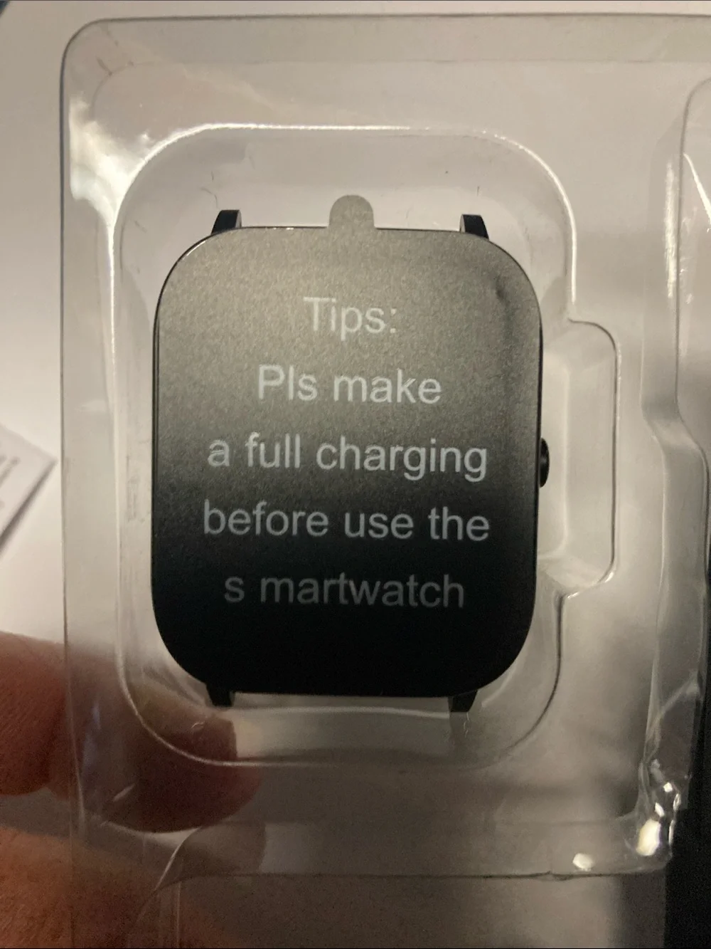 Black Smart Watch with Silicone Band - Smart Watch